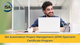 ISA Automation Project Management (APM) Specialist Certificate Program