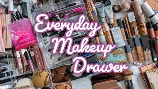 MY AUGUST EVERY DAY MAKEUP DRAWER | SHOP MY STASH | DECLUTTER PREP PT 1