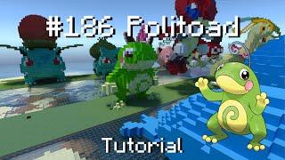 How to build a Pokémon Politoad statue in Minecraft (Tutorial)