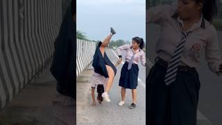 Dost ko chauka dia 🫣 #shorts #ytshots #gymnast #parkour #trending #couplegoals