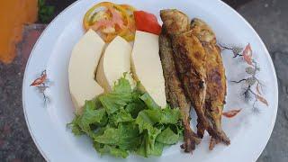 The National Dish of St. Vincent and the Grenadines//Roasted Breadfruit and Fried Jack Fish