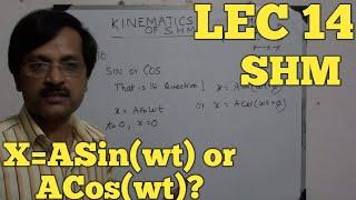 LEC - 14 : SHM : X=A Sin(wt) or A Cos(wt) ? Sarangi Sir : B.Tech, IIT Kharagpur #physicsproblems