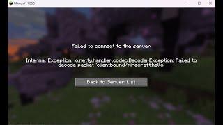 [5 Ways To Fix] clientbound/minecraft:hello error - Internal Exception: io.netty.handler.codec