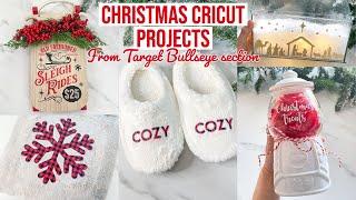 CHRISTMAS CRICUT PROJECTS USING TARGET BULLSEYE/$ SPOT ITEMS