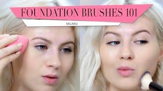 Foundation Brushes 101: Review & Demo | Milabu
