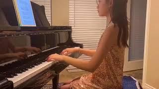 Allegro Moderato by Bach - Cello and piano duet by Cecilia Chen (12 year old)