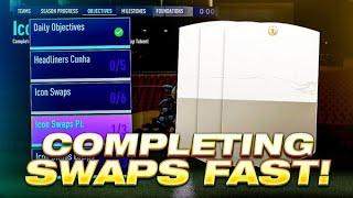 HOW TO COMPLETE ICON SWAPS OBJECTIVES FAST! + SQUAD BATTLES GLITCH! - FIFA 21