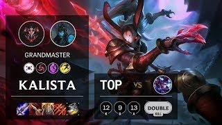 Kalista Top vs Vayne - KR Grandmaster Patch 10.10