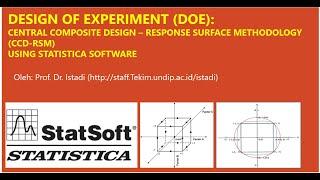 Design of Experiment (DOE) using Central Composite Design (CCD) - Response Surface Methodology (RSM)