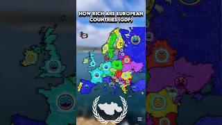 How rich are European countries (GDP) #map #mapper #mapping #history #europe #geography #gdp #shorts