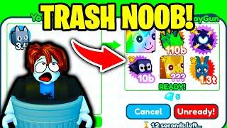  POOR TRASHCAN Challenges RICH KIDS... | Pet Simulator X