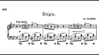 Eduard Rohde: Élégie in G minor