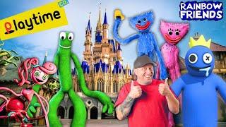 MOMMY LONG LEGS & HUGGY WUGGY and Rainbow Friends In Disney World (THE MOVIE)