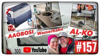 Wintercamping 2025 Vorbereitungen ( AAOBOSI )Neue Kühlbox, Wasserhahn abgedichtet, AL-KO Stützrad !