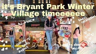 let's set up my booth from scratch for the Bryant Park Winter Village // small business owner vlog