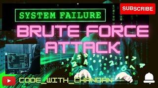 Brute Force Attack || Brute Force Attack In Cyber Security | Brute Force Password Cracking | Hacking