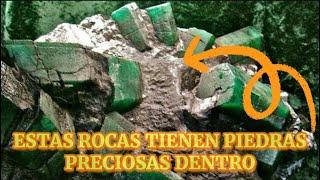 Rocas donde encontrarás piedras preciosas dentro.