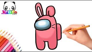 Как нарисовать Амонг Ас зайку | How to draw Among Us Bunny | Як намалювати Амонг Ас зайчика