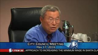 Mayor Barry Chang on a minimum wage of $18 by 2018