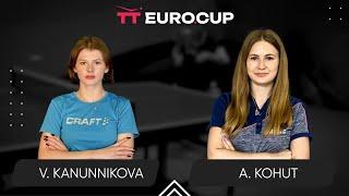 15:10 Vasylysa Kanunnikova - Alina Kohut 16.02.2025 | Table Tennis TT Euro.Cup Women Ukraine Star 4