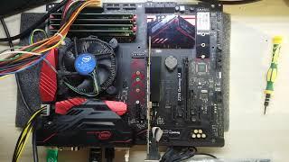 Asrock Z270 Gaming K4 Fatality демонстрация работоспособности для Авито