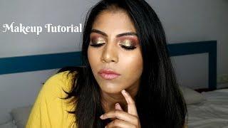 Green Glitter Smokey eyes tutorial on Indian skin tones | Shuanabeauty