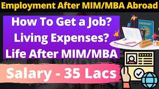 Employment after MIM/MBA from Abroad [Life After MIM of a Girl]