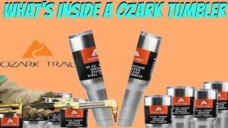 OZARK TRAIL TUMBLER CUT IN HALF!!! WHAT'S INSIDE?