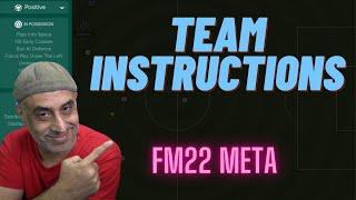 Team Instructions & FM22 NARROW META