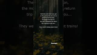 Wrong train? Get off early—before the damage gets deeper.#LifeLesson #MoveOn #SelfWorth 