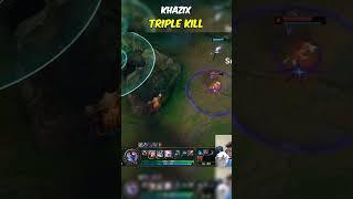 TRIPLE KILL! Khazix DESTROYS Enemies! LoL Funny Moments  #Khazix #lol #lolmoments #lolclip