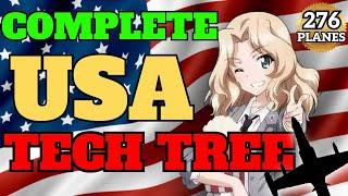 The Complete War Thunder Tech Tree - The USA