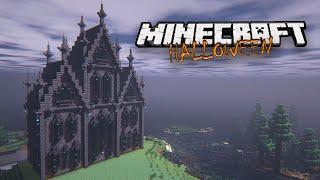 Gothic Mansion Tutorial  |  Halloween Minecraft Creative 1.20  |  EP. 12