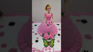 new flower Barbie doll cake#shorts