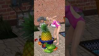 She drank TOO MUCH juice! #shorts #funnyshorts #thesims2 #thesims #sims4 #sims #barbie