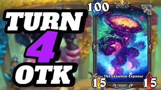 100 Damage on Turn 4! - Hearthstone Wild