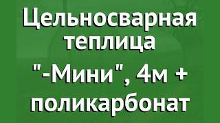 Цельносварная теплица Агросфера-Мини, 4м + поликарбонат обзор АГС002