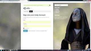Unity3d как зарегистрироваться