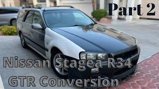Nissan Stagea R34 GTR conversion (radiator support replacement)