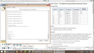 CCNA1 6.4.3.4 Packet Tracer - Troubleshooting Default Gateway Issues
