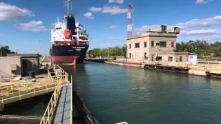 Welland Canal in Welland, Ontario, Canada