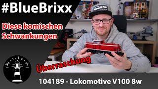 BlueBrixx macht mich fertig - BlueBrixx Special 104189 - V100 Lokomotive 8w in rot. #bluebrixx