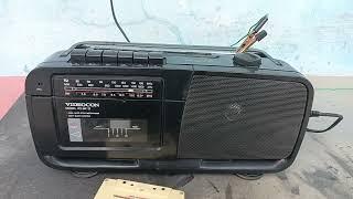 VIDEOCON RT-MF12.three band Radio (mw. sw. fm)with tape recorder