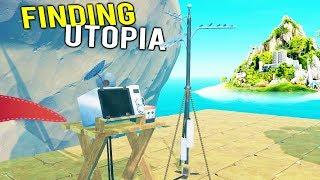 FINAL RADIO ANTENNA BUILT TO FIND THE SECRET UTOPIA ISLAND! - Raft Multiplayer Gameplay 2018