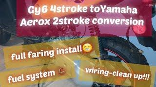 Stunt Scooter/Moped 4stroke To 2stroke Conversion Pt.3