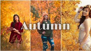 Autumn editing - Lightroom mobile editing | fall preset | Autumn filter | Autumn photo editing.