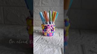 Easy Clay Pen Holder #diycrafts #shorts #art