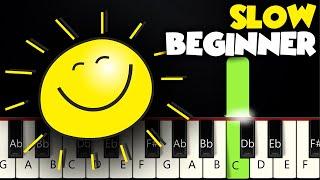 You Are My Sunshine | SLOW BEGINNER PIANO TUTORIAL + SHEET MUSIC by Betacustic