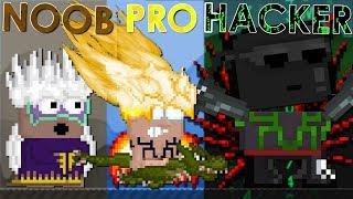 NOOB vs PRO vs HACKER - Growtopia