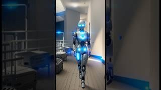 Robot walking with Warp Fusion AI